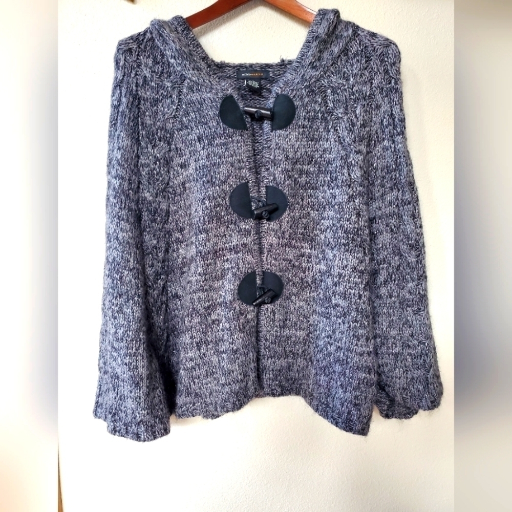 BCBGMAXAZRIA hooded cape. Womens size M